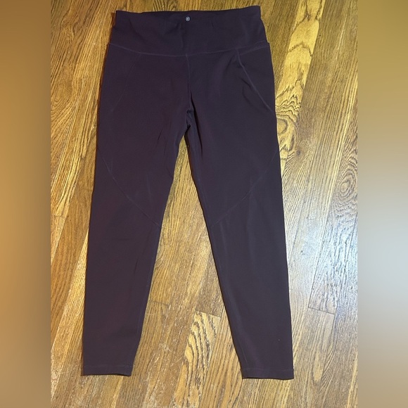 Sweaty Betty The Power Maroon Super Soft 7/8 Yoga Leggings Size 6 - Picture 1 of 7